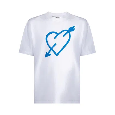 Pre-owned Palm Angels Arrow Heart T-shirt 'white' | Men's Size L
