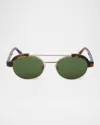 Palm Angels Artesia Round Acetate Sunglasses In Multi