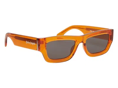 Pre-owned Palm Angels Auberry Sunglasses In Orange Dark Grey (peri048s24pla0012007)
