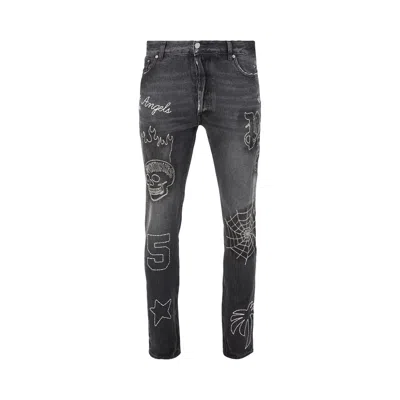 Pre-owned Palm Angels B Spider Classic 5 Pockets 'black/silver' | Men's Size 29