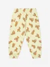 Palm Angels Baby Aop Pa Bears Joggers In Yellow