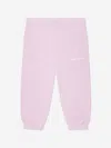 PALM ANGELS BABY GIRLS CURVED LOGO JOGGERS