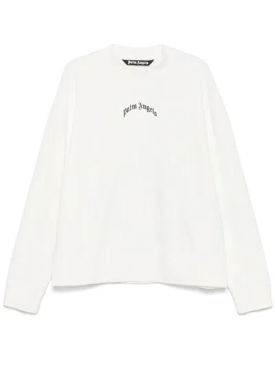 PALM ANGELS PALM ANGELS BACK CURVED LOGO CREW CLOTHING
