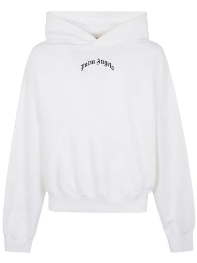 PALM ANGELS PALM ANGELS "BACK CURVED LOGO LOOSE" HOODIE
