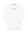 Palm Angels Relaxed-fit White T-shirt With Logo Print