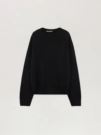 Palm Angels Back Curved Logo Sweater In Multi