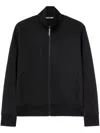 Palm Angels Classic Logo Tech Zip Track Jacket In Black