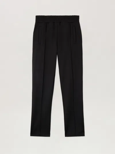 Palm Angels Back Curved Logo Track Pants In Black