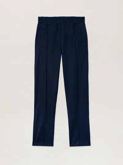 Palm Angels Back Curved Logo Track Pants In Blue