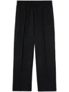 Palm Angels Curved Logo Track Pants In Black