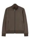 Palm Angels Logo-print Zip-up Track Jacket In Black