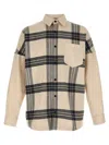 Palm Angels Check Overshirt With Back Logo