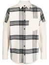 Palm Angels Overshirt Check In White