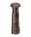 Palm Angels Back-opening Sequin Maxi Dress In Black
