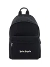Palm Angels Versatile Backpack Featuring Adjustable Elements In Black
