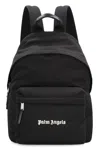 Palm Angels Versatile Backpack Featuring Adjustable Elements In Black