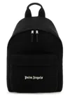 Palm Angels Logo Embroidered Zipped Backpack In Black