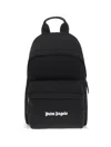 Palm Angels Versatile Backpack Featuring Adjustable Elements In Black