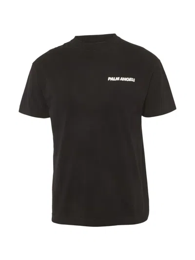 Pre-owned Palm Angels Back-print T-shirt In Black