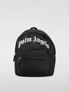 Palm Angels Logo-patch Zip-up Backpack In 黑色