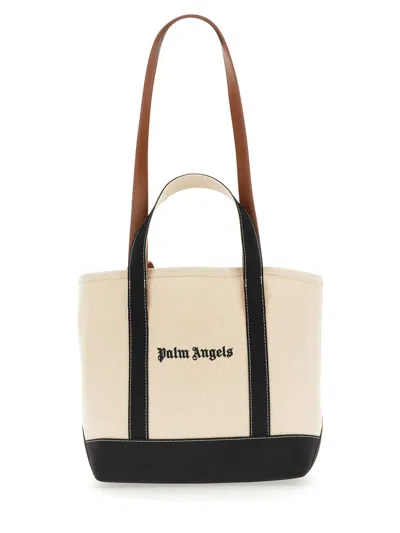 Palm Angels Bag With Logo In Neutral