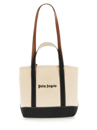 Palm Angels Bag With Logo In Neutral