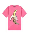 Palm Angels Man T-shirt Fuchsia Size M Cotton In Pink