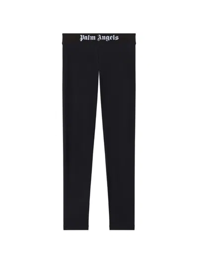 Palm Angels Bandeau Logo Leggings In Black