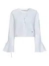 Palm Angels Baseball Blouse In White