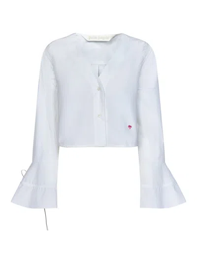 PALM ANGELS BLUSA - BLANCO