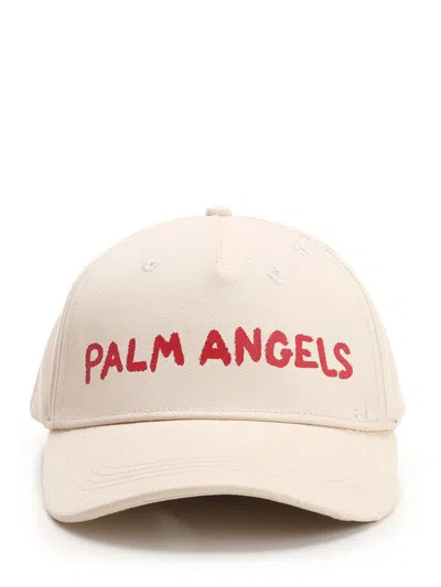 Palm Angels Baseball Cap In Bianco