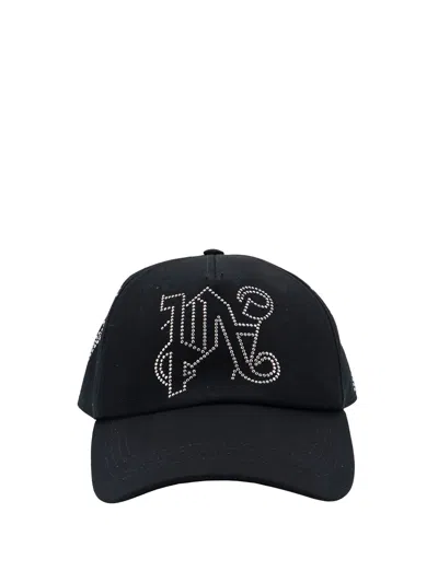 Palm Angels Baseball Cap In Black