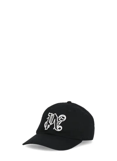 Palm Angels Baseball Cap With Logo In Black
