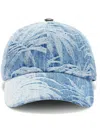 Palm Angels Jacquared Palms Baseball Cap In Blau