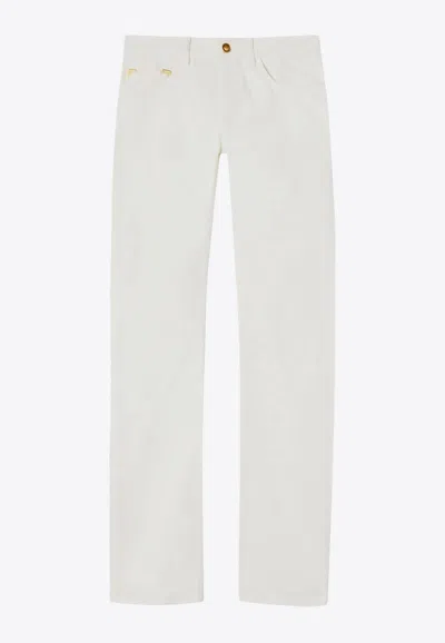 Palm Angels Basic Monogram Jeans In White