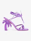 Palm Angels Purple Palm Beach Heeled Sandals In Purple