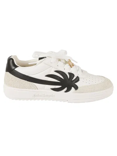 Palm Angels Beach University Sneakers In White/black