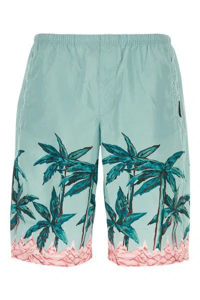 Palm Angels Beachwear In Bluegr