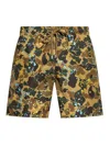 Palm Angels Elastic Waist Swimming Trunks In Brown
