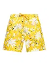 Palm Angels X Vilebrequin Paint Print Swimsuit In Yellow