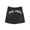 Palm Angels Logo-print Swim Shorts In Black