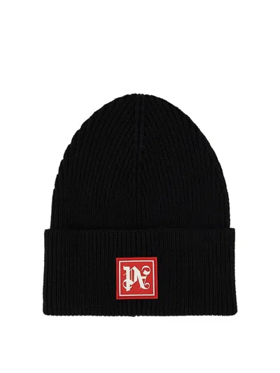 PALM ANGELS BEANIE HAT WITH LOGO