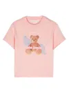 Palm Angels Bear Angel T-shirt In Pink