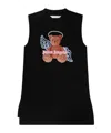 Palm Angels Bear Angel Vest Dress In Brown