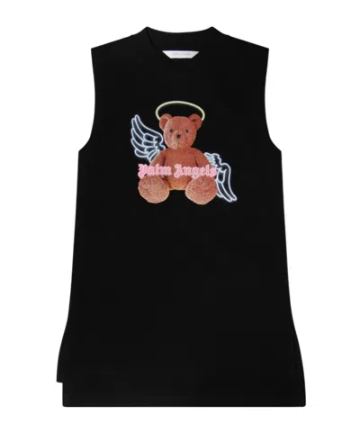 Palm Angels Bear Angel Vest Dress In Brown