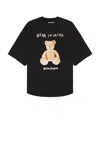 Palm Angels Men Bear In Mind Over T-shirt In Black