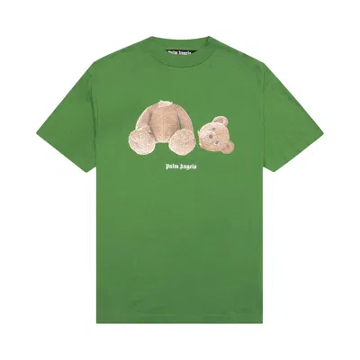Pre-owned Palm Angels Bear Classic Tee 'green/brown'