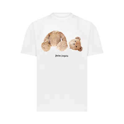 Pre-owned Palm Angels Bear Classic Tee 'white/brown'