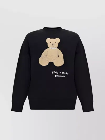 PALM ANGELS BEAR CREW NECK SWEATSHIRT