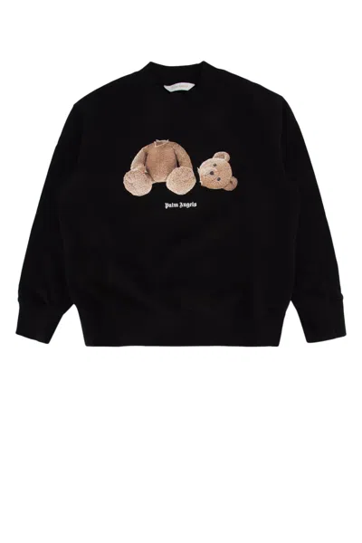 Palm Angels Kids' Graphic Printed Jersey Sweatshirt In Black